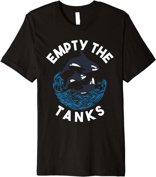 Empty the Tanks Orca Whale Premium T-Shirt