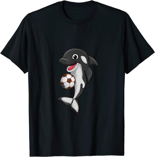 Soccer ball Love Killer Whale Orca Lover Animal Womens T-Shirt