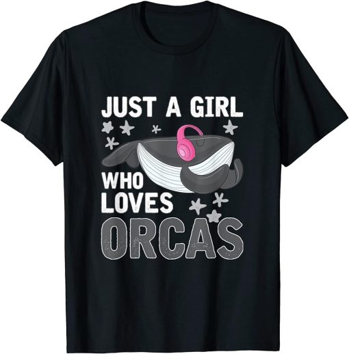 Diving Orca Cute Whale Women Girls Gift Orca T-Shirt