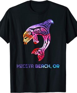 Heceta Beach Oregon Native American Orca Killer Whale T-Shirt
