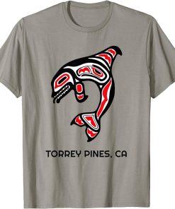 California Torrey Pines Native American Orca Killer Whale T-Shirt